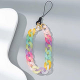 Maxbell Beaded Phone Chain Strap Acrylic Handbag Pendant Fashion Accessory for Gilrs