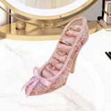 Maxbell High Heel Shoes Rings Holder Showcase for Retail Displays Home Jewelry Store
