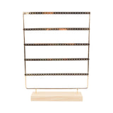 Maxbell 5 Tier Earring Display Stand Hanging Rack for Desktop Displaying Centerpiece Gold