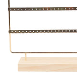 Maxbell 5 Tier Earring Display Stand Hanging Rack for Desktop Displaying Centerpiece Gold