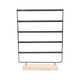 Maxbell 5 Tier Earring Display Stand Hanging Rack for Desktop Displaying Centerpiece Black