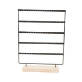 Maxbell 5 Tier Earring Display Stand Hanging Rack for Desktop Displaying Centerpiece Black
