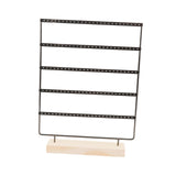 Maxbell 5 Tier Earring Display Stand Hanging Rack for Desktop Displaying Centerpiece Black
