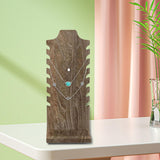 Maxbell Desktop Necklace Organizer Freestanding for Trade Show Brown Multifunctional