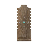 Maxbell Desktop Necklace Organizer Freestanding for Trade Show Brown Multifunctional