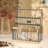 Maxbell Jewelry Stand Dorm Pendants Necklace Women Store Decoration with Wooden Tray