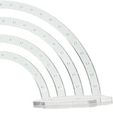 Maxbell Earrings Display Stand Dresser Ear Studs Holder for Jewelry Shop Vanity Home Clear