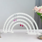 Maxbell Earrings Display Stand Dresser Ear Studs Holder for Jewelry Shop Vanity Home Clear