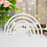 Maxbell Earrings Display Stand Dresser Ear Studs Holder for Jewelry Shop Vanity Home Clear