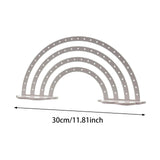 Maxbell Earrings Display Stand Dresser Ear Studs Holder for Jewelry Shop Vanity Home White