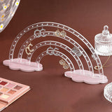 Maxbell Earrings Display Stand Dresser Ear Studs Holder for Jewelry Shop Vanity Home White