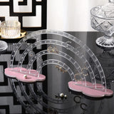 Maxbell Earrings Display Stand Dresser Ear Studs Holder for Jewelry Shop Vanity Home White