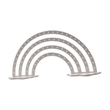 Maxbell Earrings Display Stand Dresser Ear Studs Holder for Jewelry Shop Vanity Home White