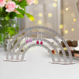 Maxbell Earrings Display Stand Dresser Ear Studs Holder for Jewelry Shop Vanity Home White