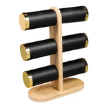 Maxbell Bracelet Holder PU Leather Covering Watch Stand for Bedroom Tabletop Selling