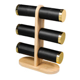 Maxbell Bracelet Holder PU Leather Covering Watch Stand for Bedroom Tabletop Selling