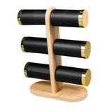 Maxbell Bracelet Holder PU Leather Covering Watch Stand for Bedroom Tabletop Selling