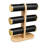 Maxbell Bracelet Holder PU Leather Covering Watch Stand for Bedroom Tabletop Selling