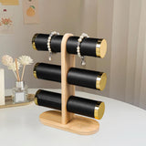 Maxbell Bracelet Holder PU Leather Covering Watch Stand for Bedroom Tabletop Selling