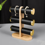 Maxbell Bracelet Holder PU Leather Covering Watch Stand for Bedroom Tabletop Selling