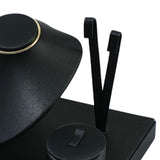 Maxbell Jewelry Display Set Elegant Necklace Bust Holder for Vanity Woman Trade Show Black