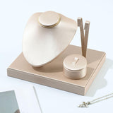 Maxbell Jewelry Display Set Elegant Necklace Bust Holder for Vanity Woman Trade Show Gold