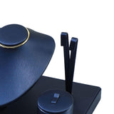 Maxbell Jewelry Display Set Elegant Necklace Bust Holder for Vanity Woman Trade Show Dark Blue