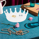 Maxbell Crown Shaped Jewelry Tray Decorative Ring Holder for Watch Earrings Entrance