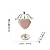 Maxbell Jewelry Organizer Hanger Jewelry Tower for Showcase Dressing Table Necklaces Pink