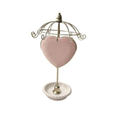 Maxbell Jewelry Organizer Hanger Jewelry Tower for Showcase Dressing Table Necklaces Pink