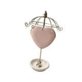 Maxbell Jewelry Organizer Hanger Jewelry Tower for Showcase Dressing Table Necklaces Pink