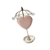 Maxbell Jewelry Organizer Hanger Jewelry Tower for Showcase Dressing Table Necklaces Pink