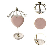 Maxbell Jewelry Organizer Hanger Jewelry Tower for Showcase Dressing Table Necklaces Pink