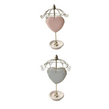 Maxbell Jewelry Organizer Hanger Jewelry Tower for Showcase Dressing Table Necklaces Pink