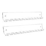 Maxbell 2x Necklace Holders Acrylic Wall Mount Trendy Storage Racks for Anklets Gift