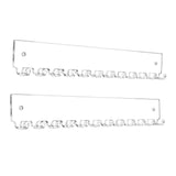 Maxbell 2x Necklace Holders Acrylic Wall Mount Trendy Storage Racks for Anklets Gift