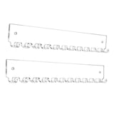 Maxbell 2x Necklace Holders Acrylic Wall Mount Trendy Storage Racks for Anklets Gift