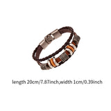 Maxbell Bracelet for Men Handmade Sturdy Stylish Hand Woven Rope Multi Row Wristband