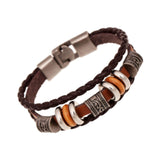 Maxbell Bracelet for Men Handmade Sturdy Stylish Hand Woven Rope Multi Row Wristband