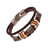 Maxbell Bracelet for Men Handmade Sturdy Stylish Hand Woven Rope Multi Row Wristband