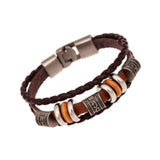 Maxbell Bracelet for Men Handmade Sturdy Stylish Hand Woven Rope Multi Row Wristband
