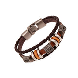 Maxbell Bracelet for Men Handmade Sturdy Stylish Hand Woven Rope Multi Row Wristband