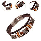 Maxbell Bracelet for Men Handmade Sturdy Stylish Hand Woven Rope Multi Row Wristband