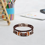 Maxbell Bracelet for Men Handmade Sturdy Stylish Hand Woven Rope Multi Row Wristband