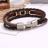 Maxbell Bracelet for Men Handmade Sturdy Stylish Hand Woven Rope Multi Row Wristband