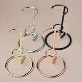 Maxbell Crystal Wand Display Stand Desktop Iron Easel for Desktop Holiday Exhibition Silver