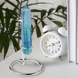 Maxbell Crystal Wand Display Stand Desktop Iron Easel for Desktop Holiday Exhibition Silver