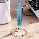 Maxbell Crystal Wand Display Stand Desktop Iron Easel for Desktop Holiday Exhibition Rose Gold