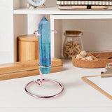 Maxbell Crystal Wand Display Stand Desktop Iron Easel for Desktop Holiday Exhibition Rose Gold