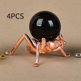 Maxbell 4pcs Globe Stone Display Rack Modern Minimalist for Baseballs Mineral